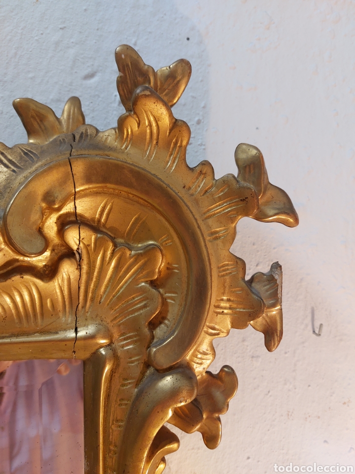 Antig&uuml;edades: Antiguo espejo dorado - Foto 4