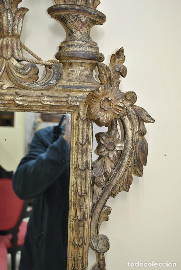 Antig&uuml;edades: ESPEJO ANTIGUO DE MADERA ESTILO IMPERIO - Foto 6