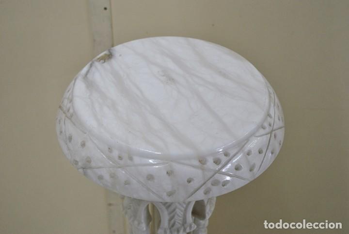 Antig&uuml;edades: COLUMNA, MACETERO PEDESTAL DE ALABASTRO - Foto 3