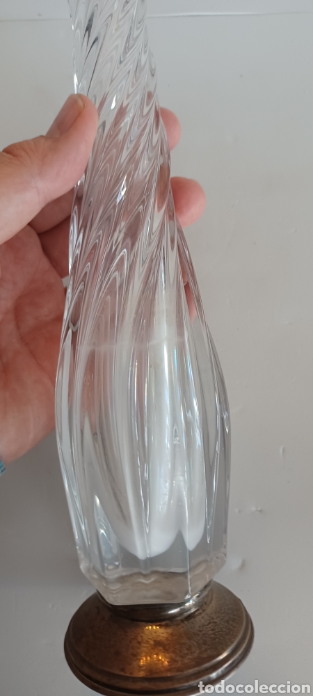 Antig&uuml;edades: Florero de cristal de Murano.Base de plata - Foto 3