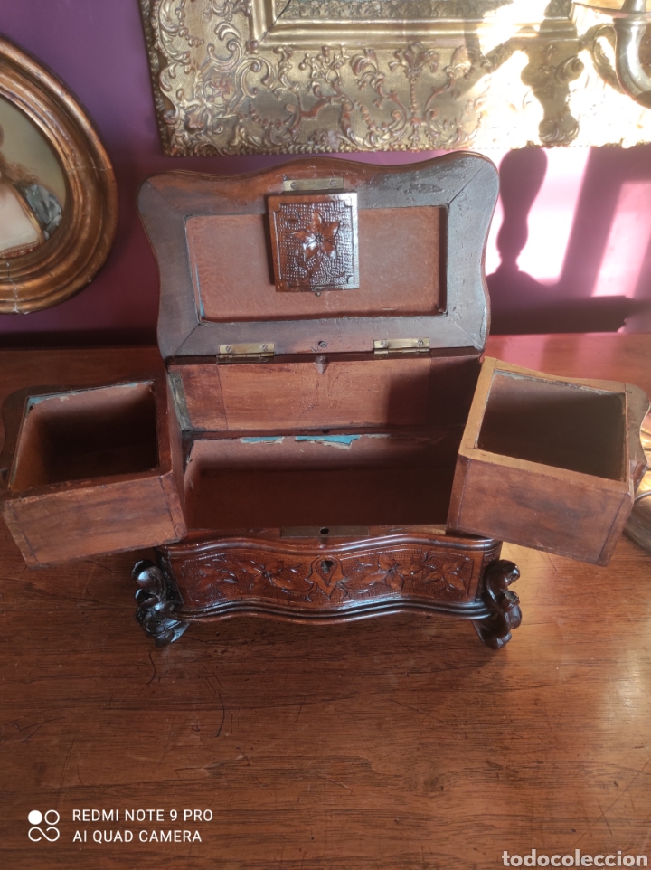 Antig&uuml;edades: Joyero con caja de m&uacute;sica - Foto 2