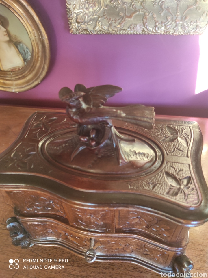 Antig&uuml;edades: Joyero con caja de m&uacute;sica - Foto 3