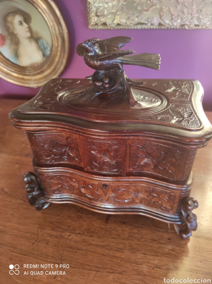 Antig&uuml;edades: Joyero con caja de m&uacute;sica - Foto 5