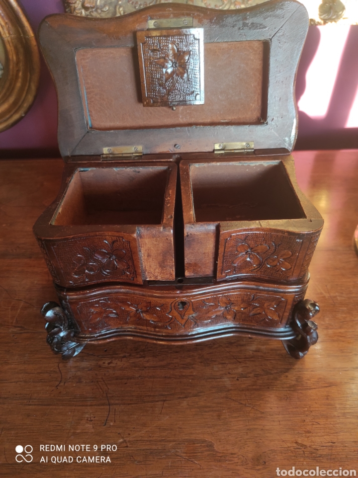 Antig&uuml;edades: Joyero con caja de m&uacute;sica - Foto 7