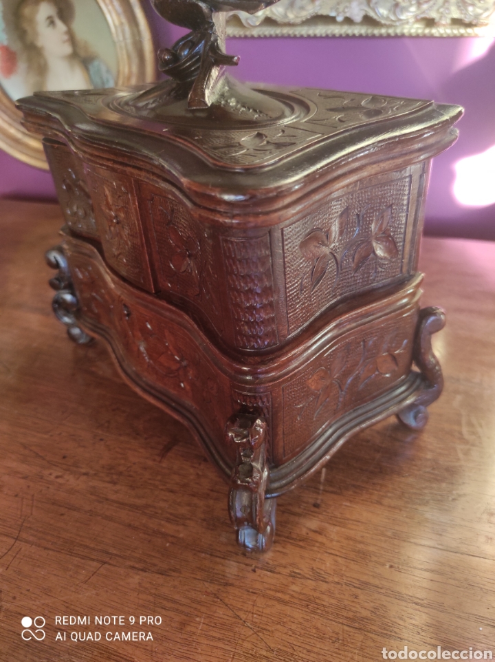 Antig&uuml;edades: Joyero con caja de m&uacute;sica - Foto 16