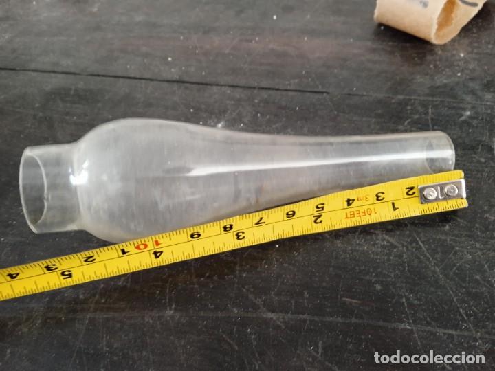 Antig&uuml;edades: Conjunto de tulipas antiguas de cristal - Foto 6