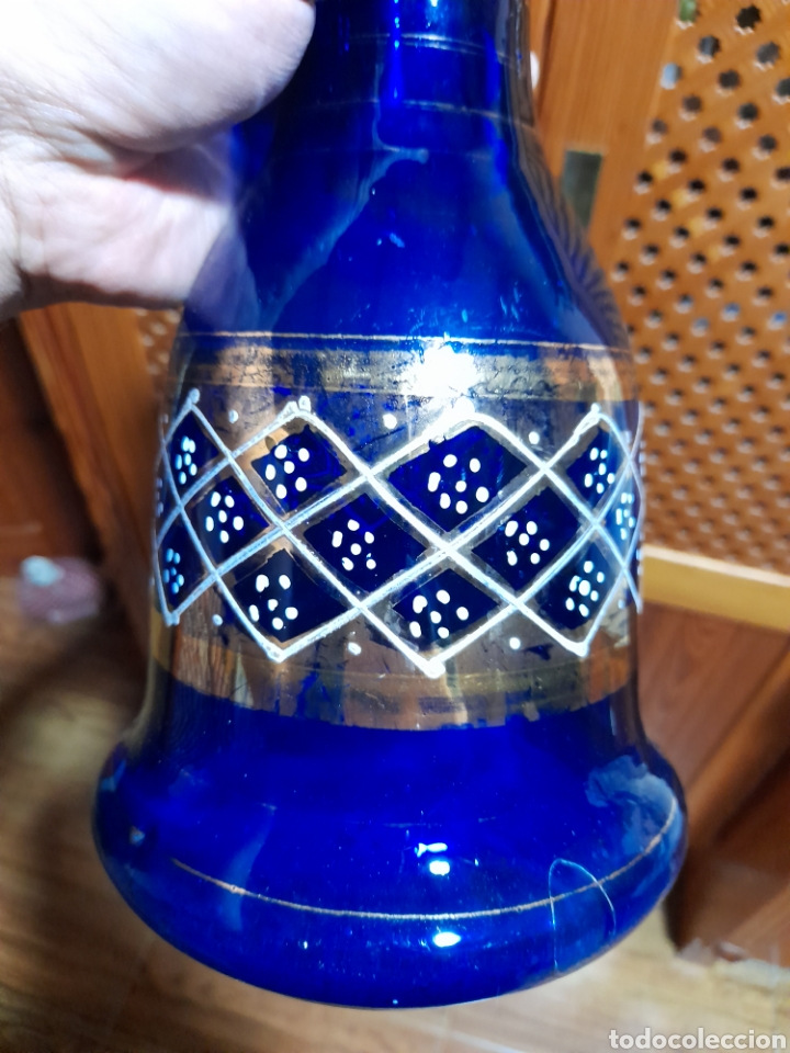 Antig&uuml;edades: Jarr&oacute;n azul con dorados - Foto 7