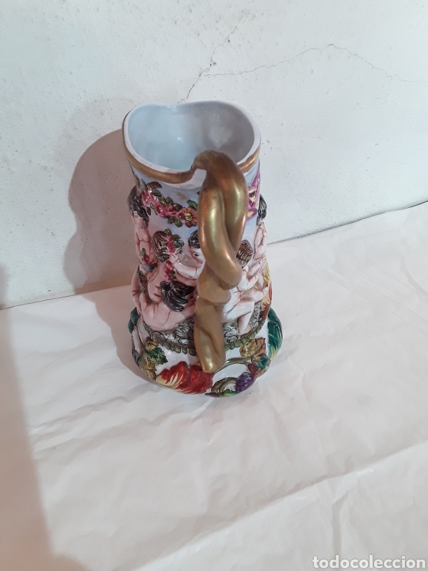 Antig&uuml;edades: Jarra de porcelana Capodimonte - Foto 2