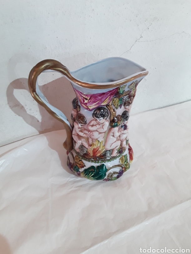 Antig&uuml;edades: Jarra de porcelana Capodimonte - Foto 3