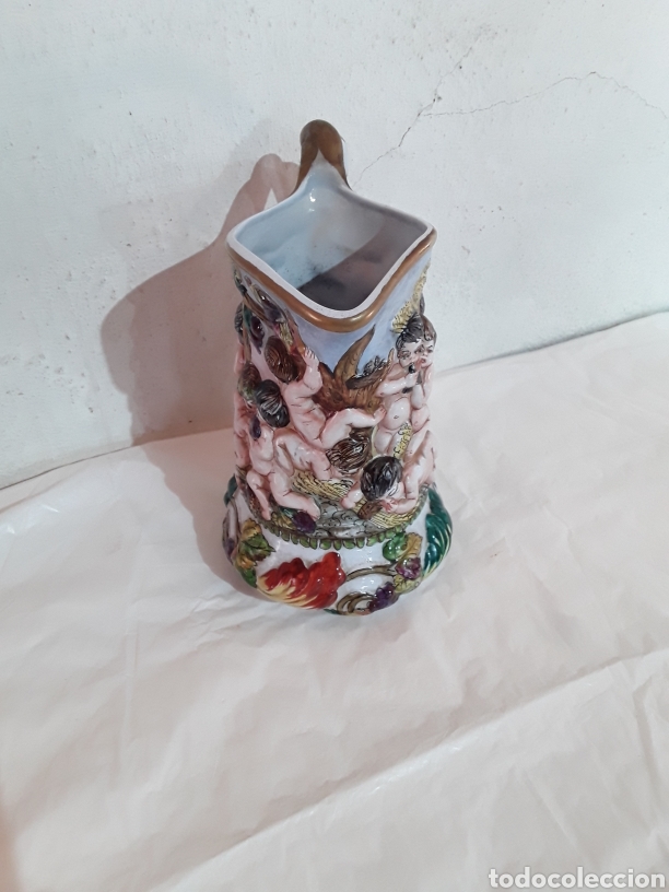 Antig&uuml;edades: Jarra de porcelana Capodimonte - Foto 4