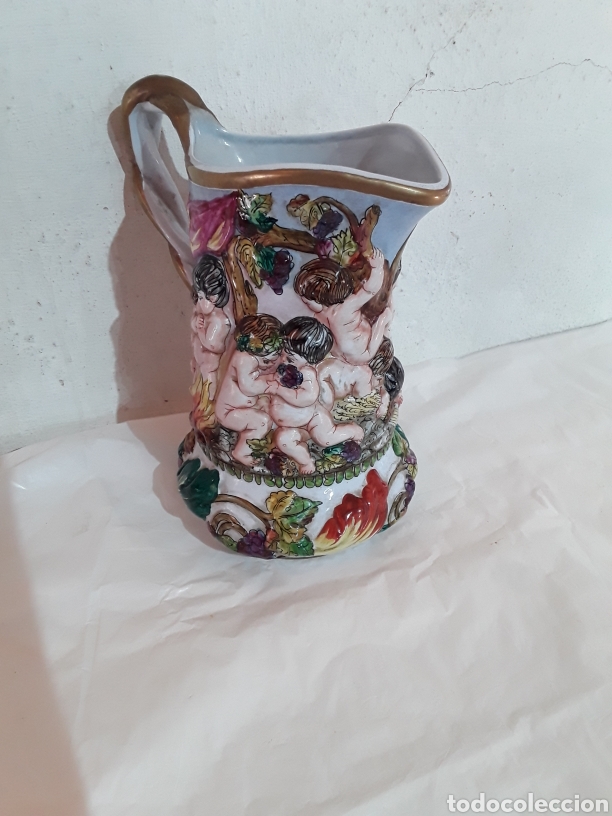 Antig&uuml;edades: Jarra de porcelana Capodimonte - Foto 7