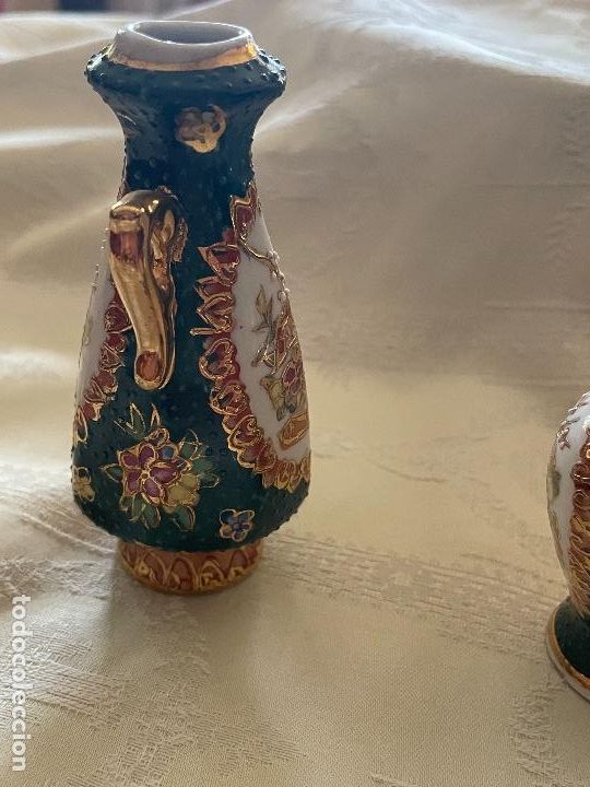 Antig&uuml;edades: Dos jarrones chinos en miniatura - Foto 9