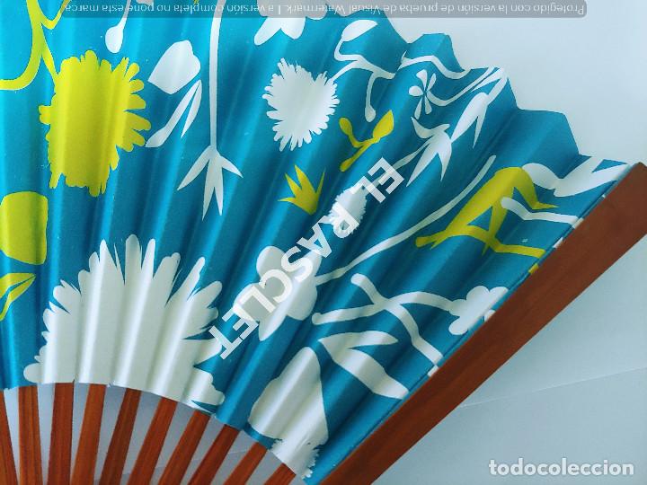 Antig&uuml;edades: ANTIG&Uuml;O ABANICO EN MADERA Y PAPEL ESTAMPADO - Foto 4