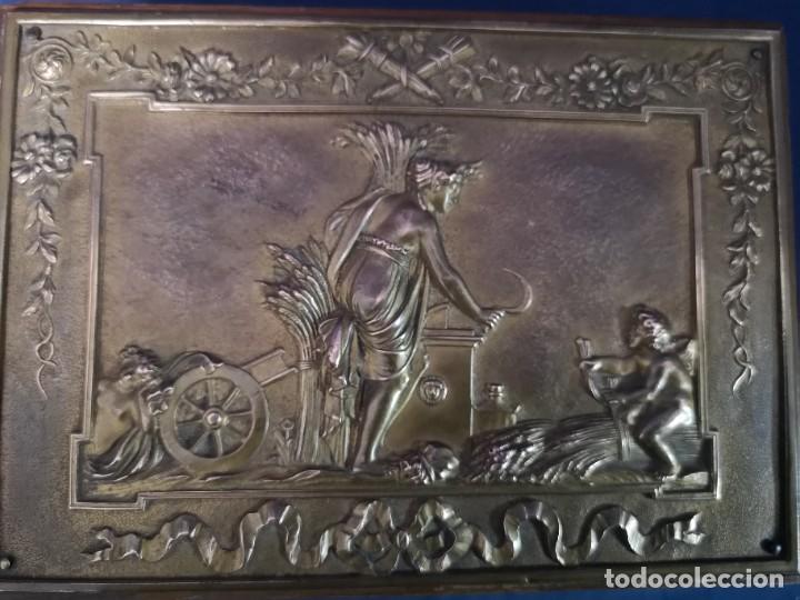 Antig&uuml;edades: CAJA/JOYERO EN METAL Y MADERA - Foto 4