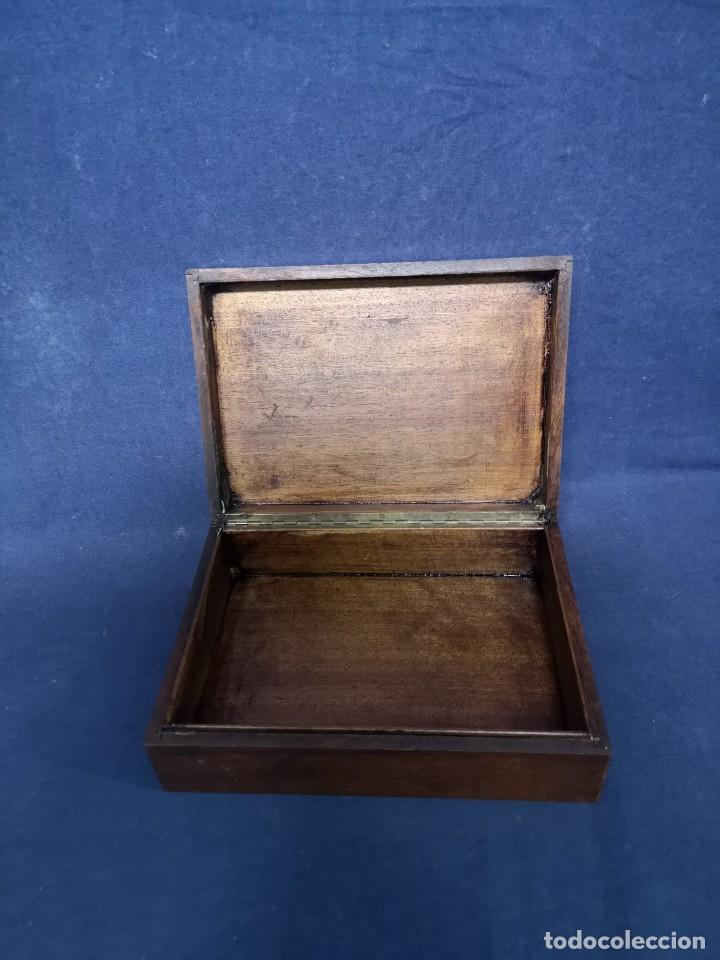 Antig&uuml;edades: CAJA/JOYERO EN METAL Y MADERA - Foto 8