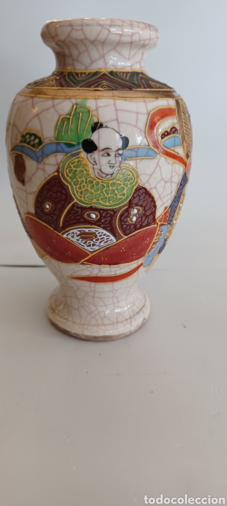Antig&uuml;edades: Jarron tipo Satsuma japon&eacute;s en gres - Foto 3