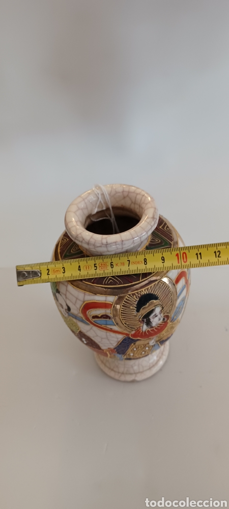 Antig&uuml;edades: Jarron tipo Satsuma japon&eacute;s en gres - Foto 9