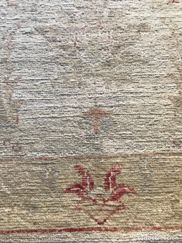 Antig&uuml;edades: Alfombra Zigler beige 92x62cm - Foto 3