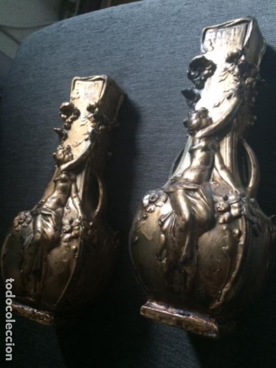 Antig&uuml;edades: Pareja jarrones modernistas - Foto 4