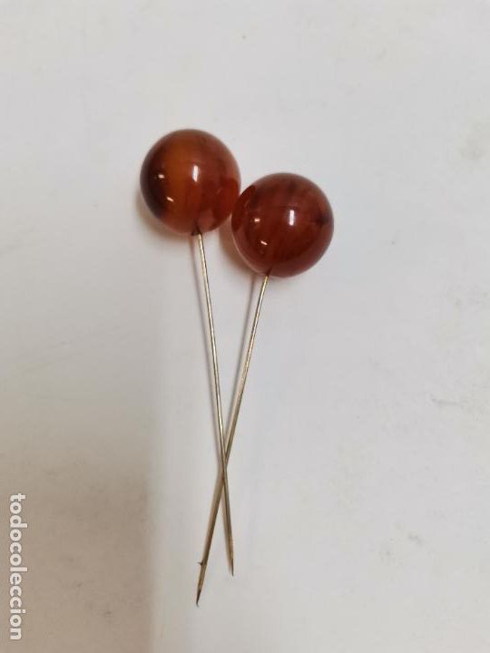 Antig&uuml;edades: LOTE DE 8 AGUJAS PARA TOCADO. - Foto 7