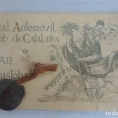 Antigüedades: POSTAL Y MEDALLA SAN CRISTÓBAL 1968 REAL AUTOMÓVIL CLUB DE CATALUÑA, VER FOTOS