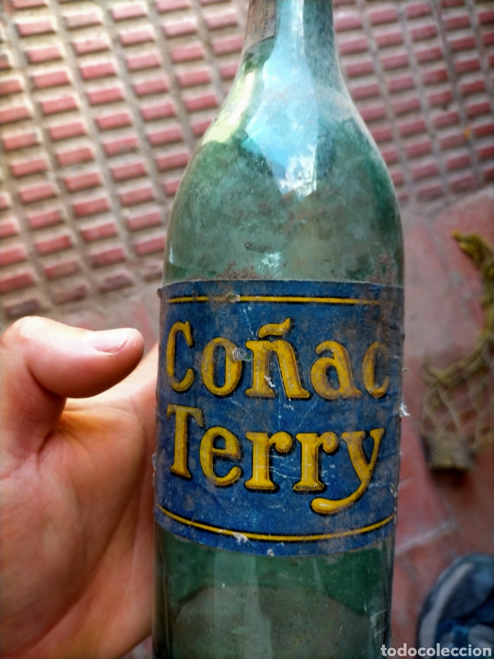 Antig&uuml;edades: Botella Co&ntilde;ac Terry - Foto 2