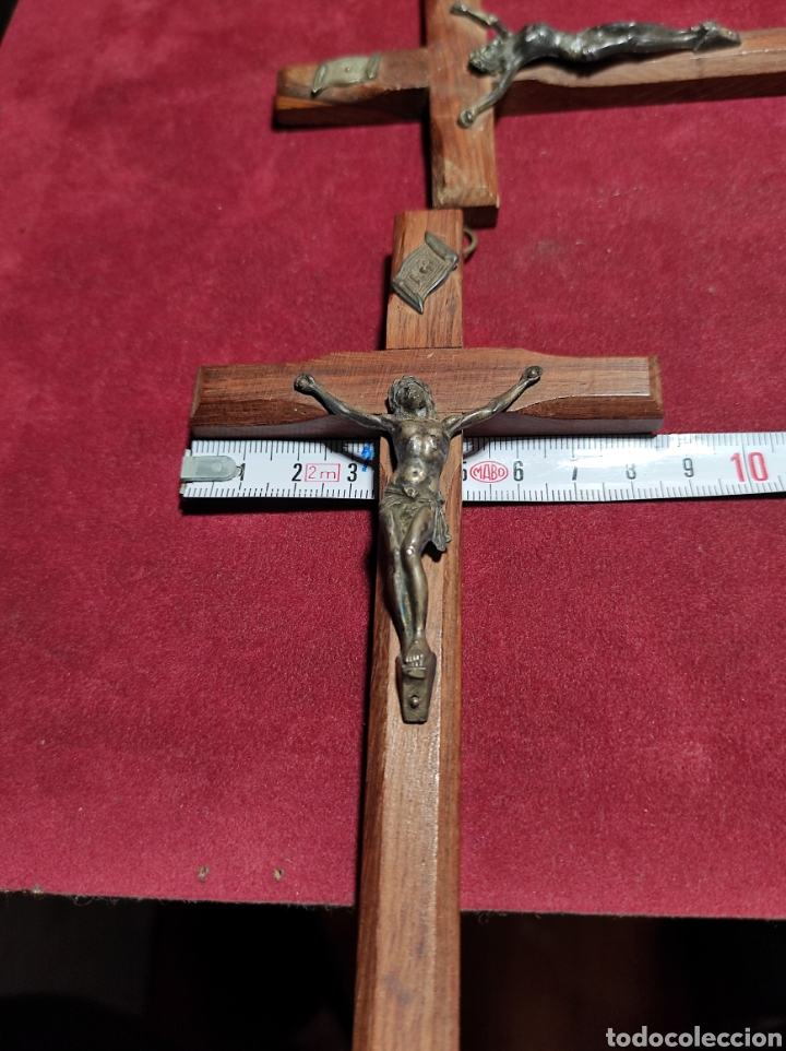 Antig&uuml;edades: Lote dos cruces de madera - Foto 5