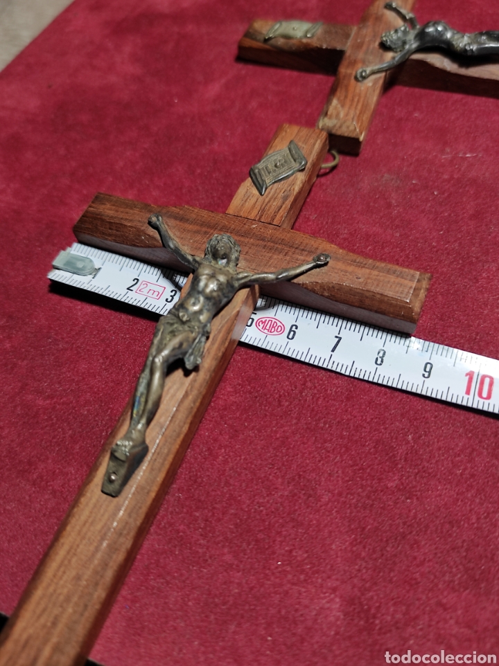 Antig&uuml;edades: Lote dos cruces de madera - Foto 6