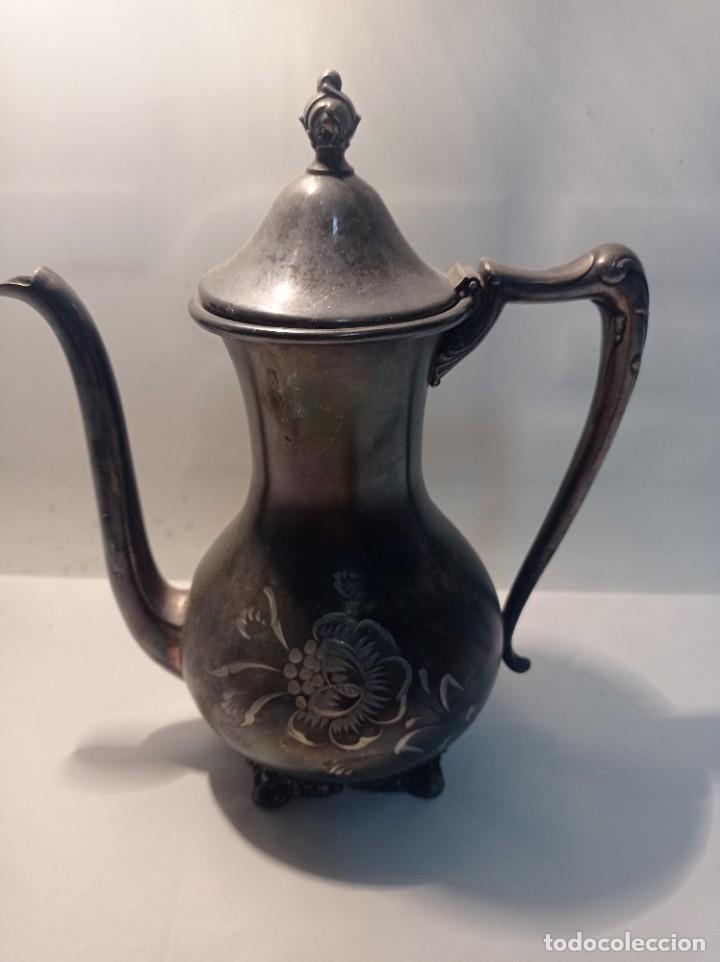 Antiquit&eacute;s: Original no copia tetera cafetera realizada en metal