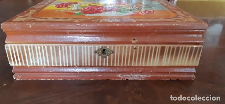 Antig&uuml;edades: ANTIGUA CAJA CON ESPEJO. - Foto 2