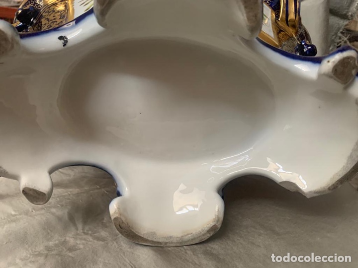 Antig&uuml;edades: CENTRO DE MESA DE PORCELANA - Foto 3