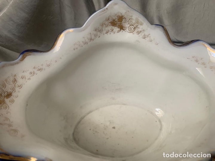 Antig&uuml;edades: CENTRO DE MESA DE PORCELANA - Foto 5