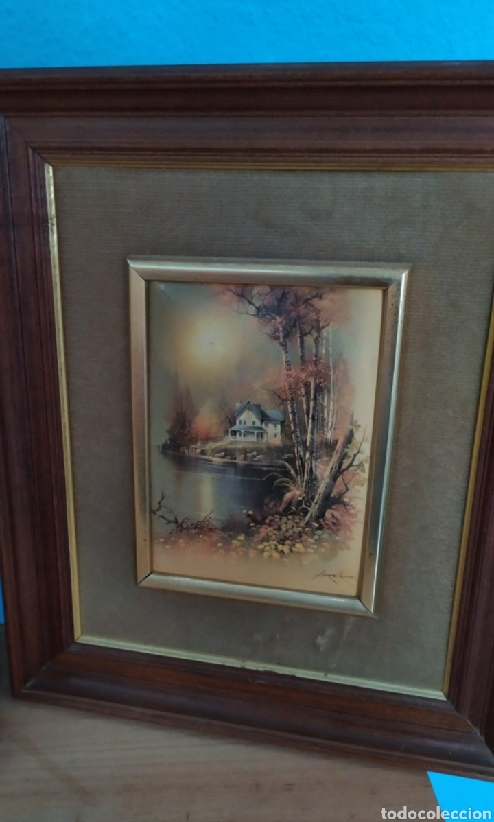 Antig&uuml;edades: Lote 3 cuadros antiguos - Foto 4