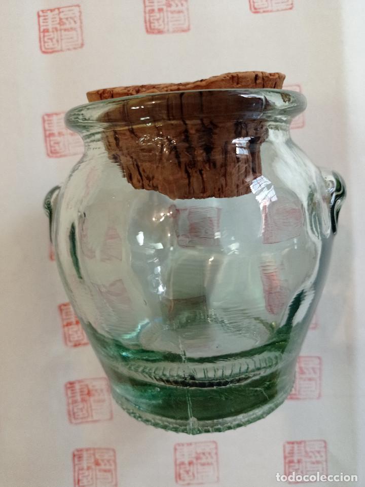 Antig&uuml;edades: Tarro cristal soplado - Foto 1