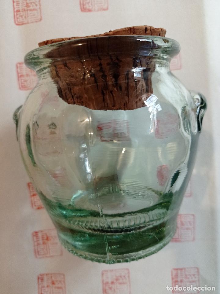 Antig&uuml;edades: Tarro cristal soplado - Foto 3