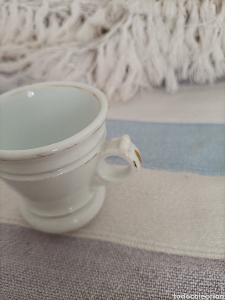 Antig&uuml;edades: Original taza de loza.7 cms. 6,5 &empty; - Foto 2