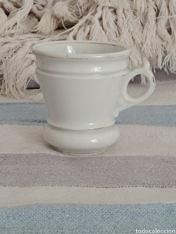 Antig&uuml;edades: Original taza de loza.7 cms. 6,5 &empty; - Foto 1