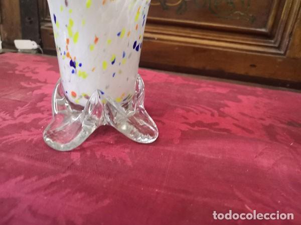 Antig&uuml;edades: CESTA DE CRISTAL DE MURANO - Foto 6