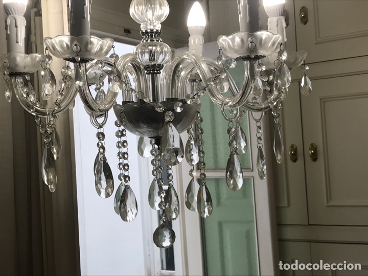 Antig&uuml;edades: L&aacute;mpara Cristal - Foto 9