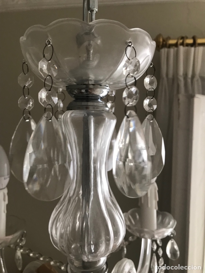 Antig&uuml;edades: L&aacute;mpara Cristal - Foto 11