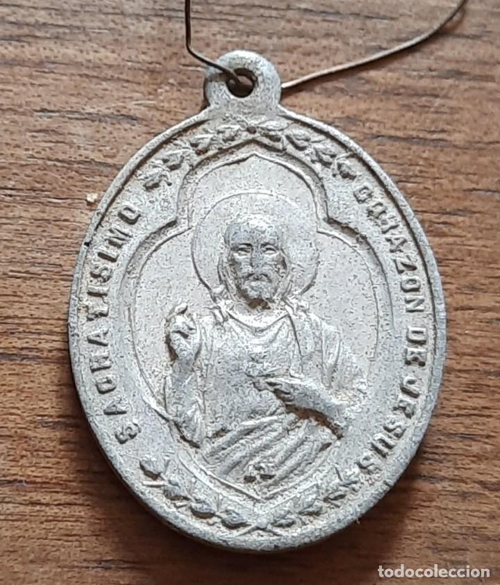 Antig&uuml;edades: Medalla Guadalupe y coraz&oacute;n de Jesus - Foto 2