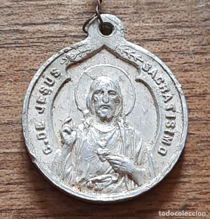 Antig&uuml;edades: Medalla Guadalupe y coraz&oacute;n de Jesus - Foto 2
