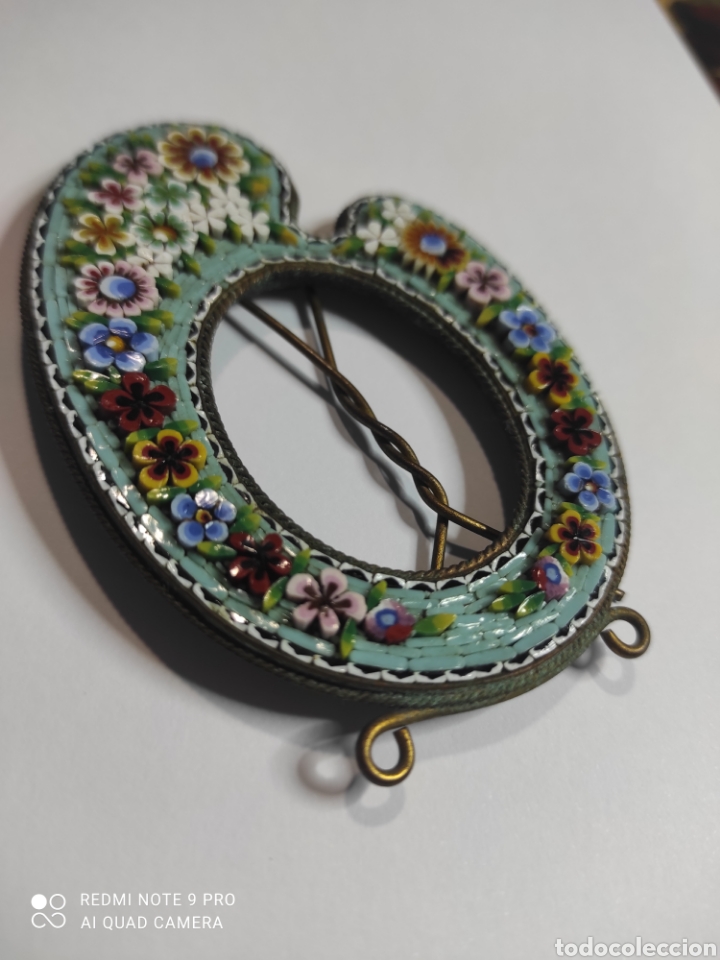 Antig&uuml;edades: Marco de mosaico italiano y bronce - Foto 1