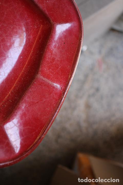 Antig&uuml;edades: bandeja de cramica roja - Foto 2