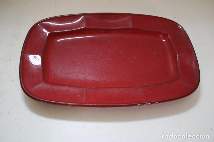 Antig&uuml;edades: bandeja de cramica roja - Foto 4