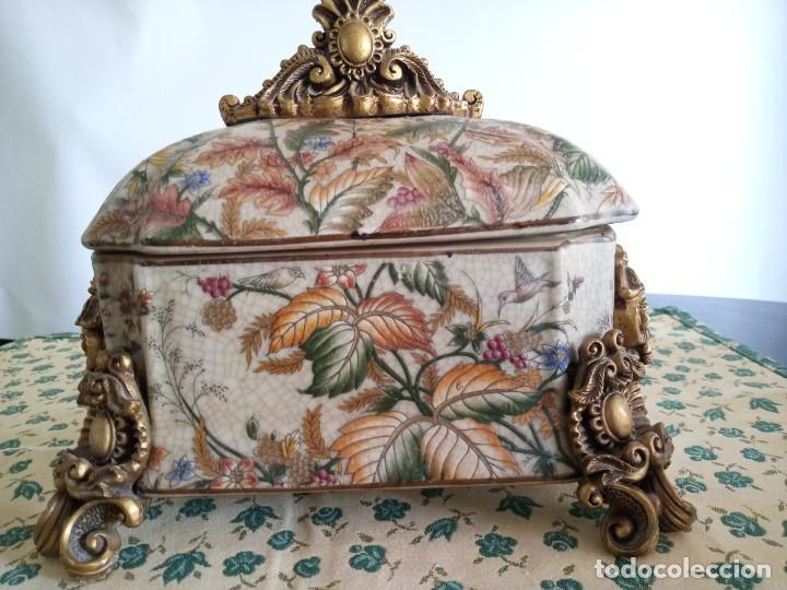 Antig&uuml;edades: CAJA - JOYERO PORCELANA NUMERADA - Foto 1