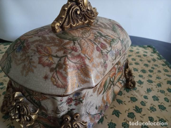 Antig&uuml;edades: CAJA - JOYERO PORCELANA NUMERADA - Foto 3