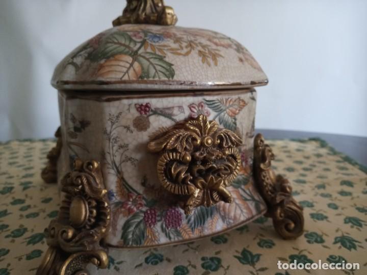 Antig&uuml;edades: CAJA - JOYERO PORCELANA NUMERADA - Foto 5