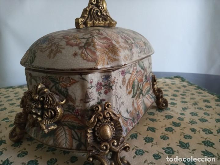 Antig&uuml;edades: CAJA - JOYERO PORCELANA NUMERADA - Foto 7