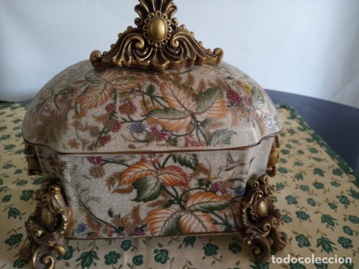 Antig&uuml;edades: CAJA - JOYERO PORCELANA NUMERADA - Foto 9